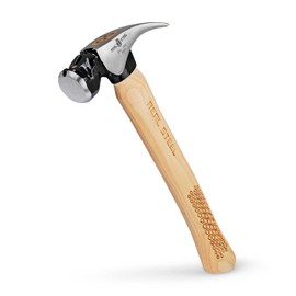 REAL STEEL 0402 Hickory Magnetic Head Rip Claw Hammer, 20 Ounce