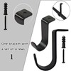 Kowibcl Curtain Rod Brackets for Ceiling-Mounted, Drapery Rod Holder for