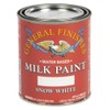 General Finishes Water Based Milk Paint, 1 Pint, Snow White
