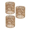 3 Pack Rattan Lamp Shade Small Boho Shades Replacement -