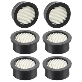 6 Pcs Air Compressor Filter Elements, Intake Filter Silencer Elements Sound Muffler Parts for Air Compressor Filter Noise Muffler Elements Blowers Generators Exhaust Ports
