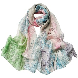 FAIRYGATE Scarf Gifts for Women Scarves for Women UK Silky Colourful Scarfs Wrap Stole Shawl for Weddings Bridal Bridesmaids Proms or Parties Chiffon Scarf 39007