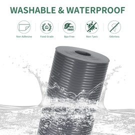 Origuuds Drawer Mat, Eva Waterproof Kitchen Drawer Mats, Non-Slip Mat Fridge Liners, Can Be Cut to Size (Grey/30 cm x 150 cm)