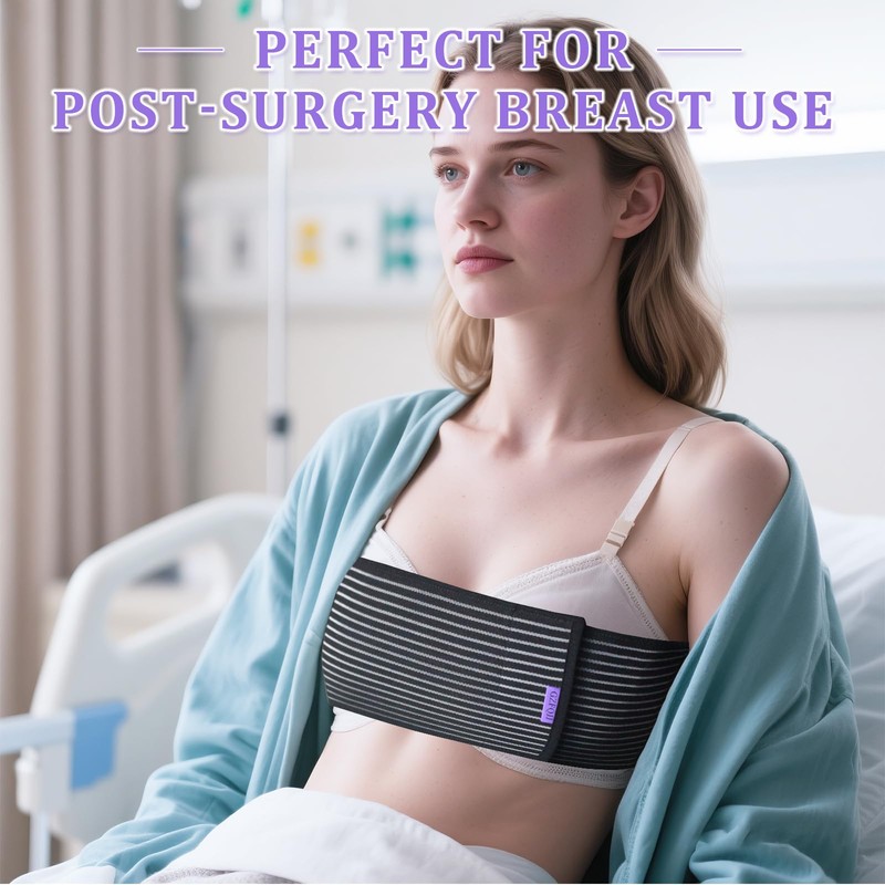 Post Surgery Breast Implant Stabilizer and Compression Band, Breast Augmentation