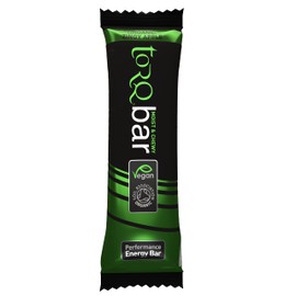 Torq Energy Bar Organic Zingy Apple - Vegan Plant Based Energy Bar, High Carb , 34g of Carbohydrates - Box of 15