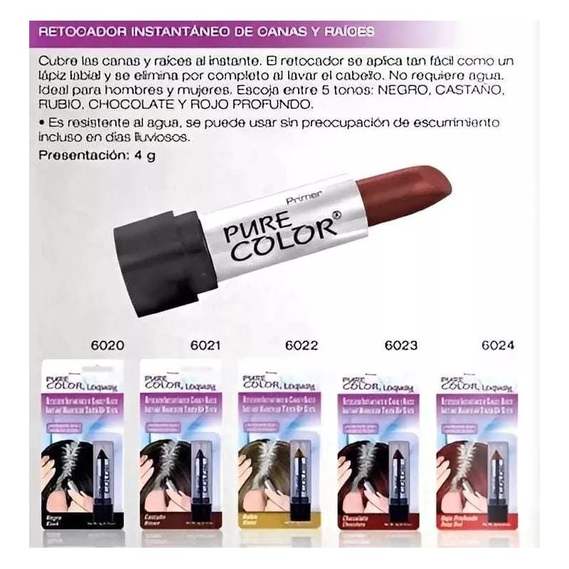 Loquay Retocador Instantáneo De Canas Y Raíces Loquay Castaño Tono