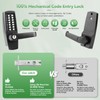 ANNFUZ Mechanical Keyless Entry Door Lock with Handle,Front Door Lock