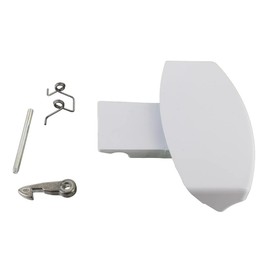 Paxanpax PLD1073 Compatible for Hotpoint BHWD, BHWM; Indesit IWD, IWM; Scholtes SL70PWMAIUK, SL75PWDAIUK White Door Handle Kit
