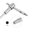 sourcing map T15 Sliding T-Handle Torx Star Wrench for T