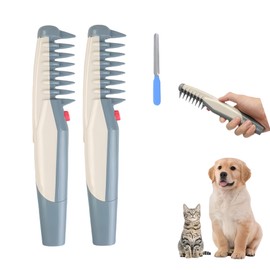Lifweb Mataway E-Comb, 2 In 1 Knot Out Removal Pet Grooming Comb,Glosrity Mataway,For Dogs Puppies Cats (2pcs)