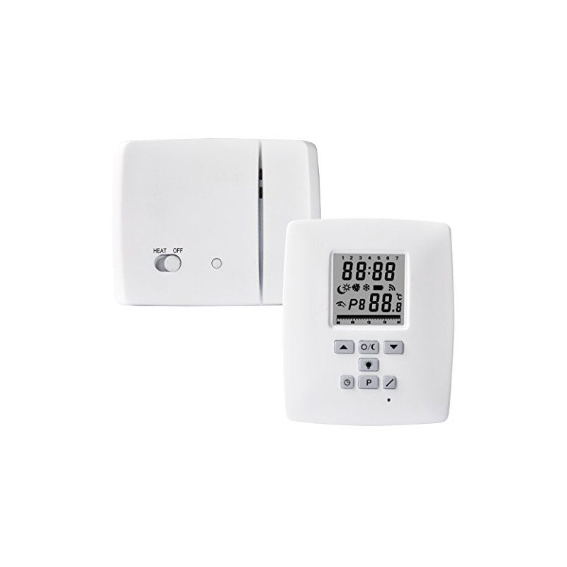 Electraline 59218 – Wireless Digital Thermostat with RF 868 MHz,