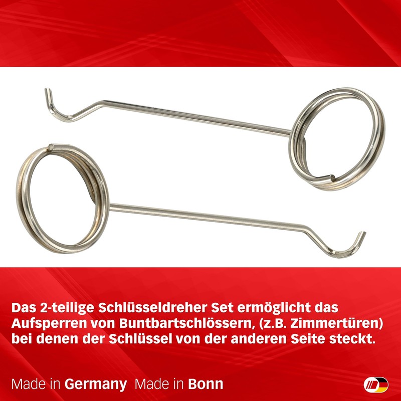 Multipick Key Turner Set 2 Pieces Deadlock and Chub Keys