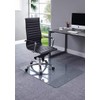 Lorell Tempered Glass Chairmat, 46" Width x 36" Depth x