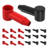 RVBOATPAT 20pcs Battery Terminal Cover Silicone Battery Terminal Protector Boot
