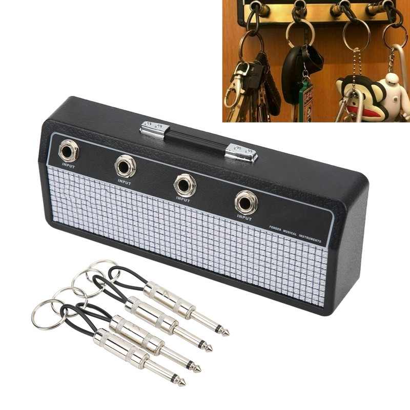 Guitar Plug Storage Box Wall Mounting Guitar Amplifier Key Holder