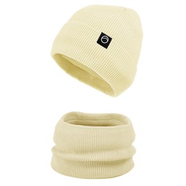 Winter Beanie Hat Scarf Set For Men Women,Skull Cap with Warm Fleece Lined Neck Warmer Set for cold weather