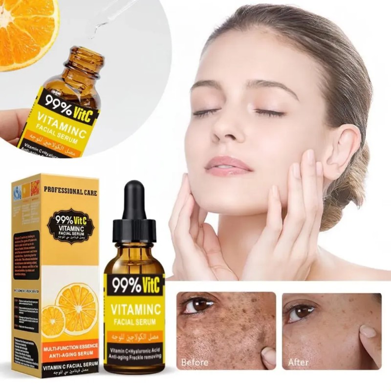 Extracto De Vitamina C, Hidratación Facial, Brillo, Maquilla