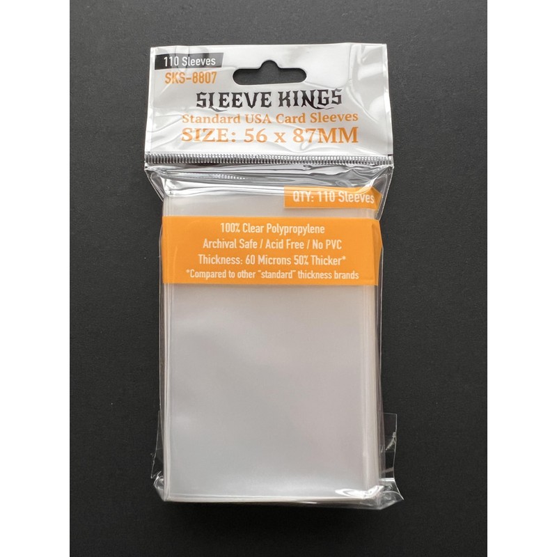 Sleeve Kings Standard USA Card Sleeves (56x87mm) - 110 Pack,