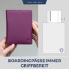 VON HEESEN Passport Holder Leather with RFID Protection for Men