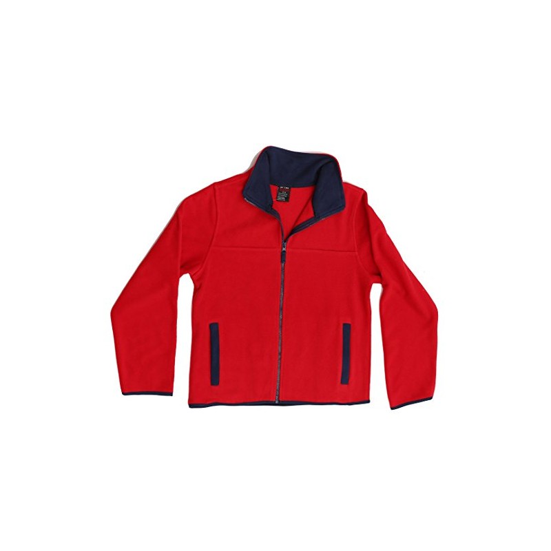 At The Buzzer 98502-RED-6-7 Polar Fleece Boys Jacket - Solid