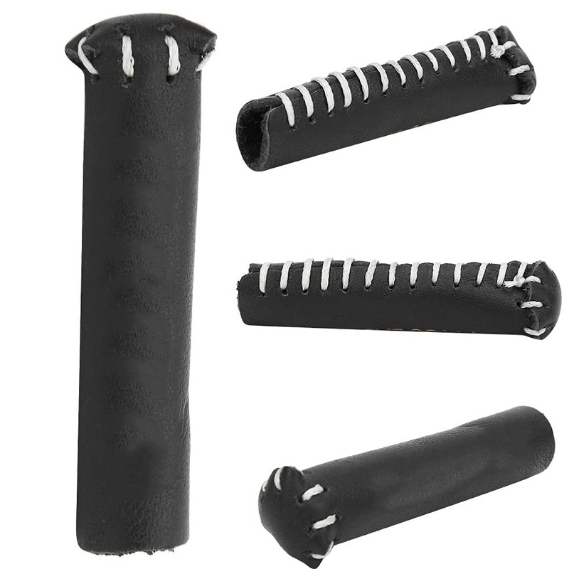 Alomejor Leather Snooker Tip Head Protective Cover Billiard Stick Protector