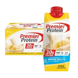 Premier Protein 30g High Protein Shake, Bananas & Cream 11 fl. oz., 15 pk.