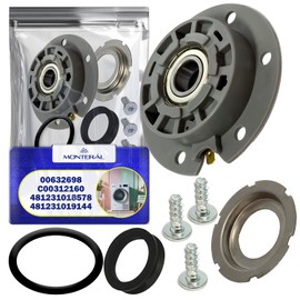 Set of Washing Machine Drum Bearings with Original Code 632698 00632698 for Bosch 483064 for Gorenje C00312160 for Indesit 481231018578 481231019144 for Whirlpool - Warranty 10 Years - MONTERAL