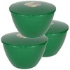 Christmas pudding bowls with lids Christmas Green basin and lid