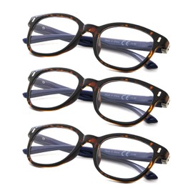 3-pack Reading Glasses Unique Hinges Readers Men Women