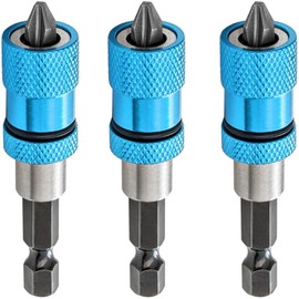 Thgtao Drywall Bit, Magnetic Quick Change Bit Holder, Screw Depth Adjustment, 1/4 Inch Hex Shank Drywall Attachment for Cordless Screwdrivers and Hand Drills, Pack of 3