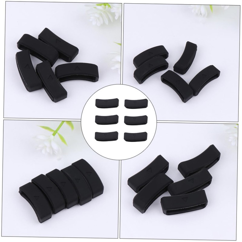 Mikinona 6pcs Strap Loop Rings Keeper Retainer for Skid Watch