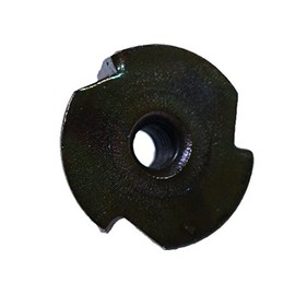3 Prong, TEE-NUT, 8-32 x 1/4" Barrel, Black Zinc Finish
