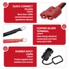 Venussar 24 FT Quick Disconnect Winch Power Cable, 4 Gauge