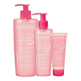 Gel Moussant Bioderma Sensibio Gel Moussant Micelar día/noche para piel sensible de 500mL/500g +12 años