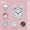 Fisura – Analog Alarm Clock Without Ticking, with LED Night