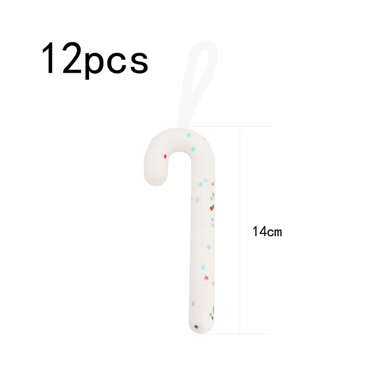 Herzwild 12 x Christmas Tree Decorations Candy Canes for Hanging