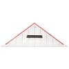 M + R 723320100 Square 32 cm Acrylic Glass Transparent, Backing – Red