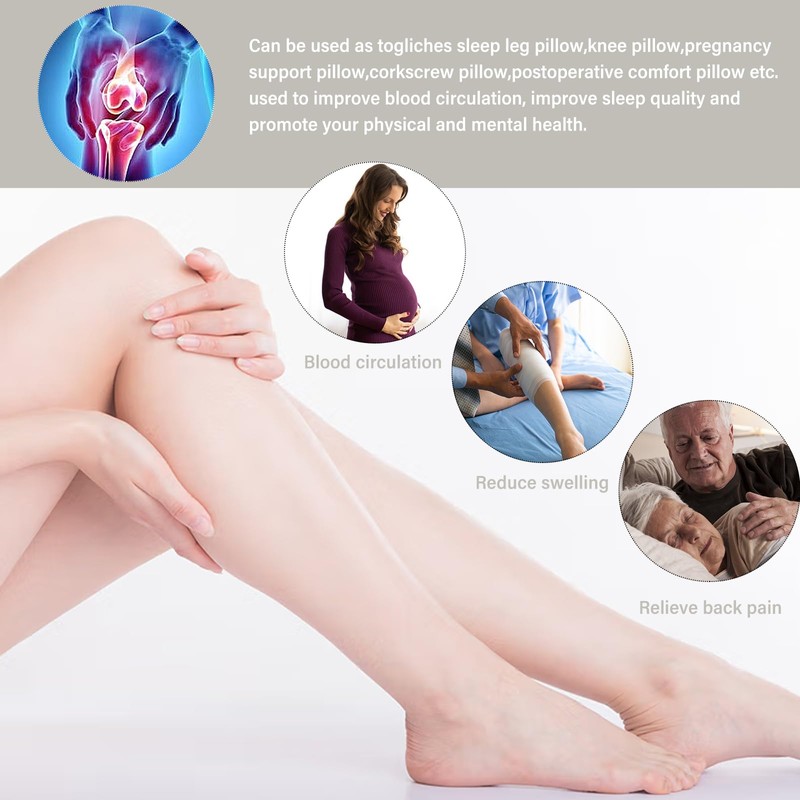 SANTOO Leg Pillow Leg Pillow for Sleeping Inflatable Pillow