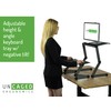 Uncaged Ergonomics WESDb Standing Desk Conveter, black