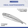 Porta Navajas de Barbero de Acero Inoxidable - Plateado |