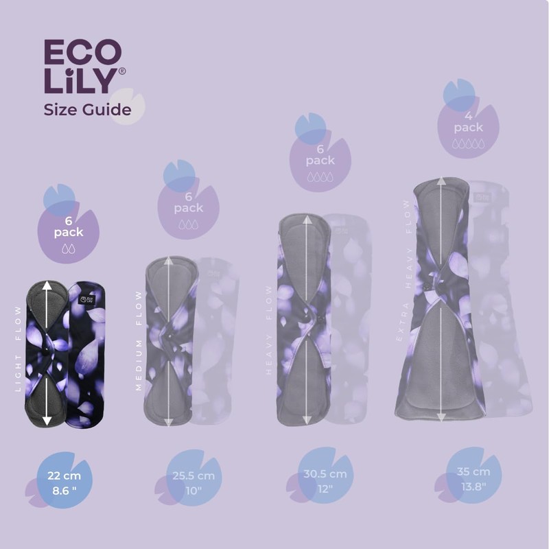 Eco Lily® Reusable Sanitary Pads - Sanitary Towels - Period