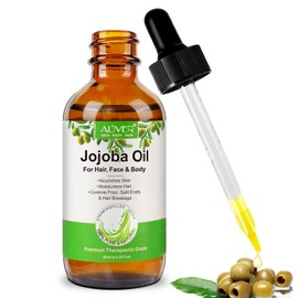 Jojoba Oil Organic 60 ml, 100% Pure, Natural and Cold Pressed - for Hair, Face, Body, Nails, Rich in Vitamin E for Healthy Skin, Cruelty-Free