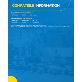 PHILTOP 130Amp Alternator Replacement for Sienna 2004-2006 Highlander 2004-2007 3.3L RX330 2004-2006 High Output Alternators Replace 11032N