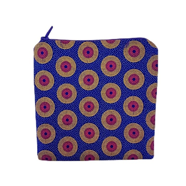 Handmade African Shweshwe Fabric Coin Bag - Authentic South African