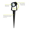 Luceco LED Outdoor Decorative Garden Spike, 23.5 x 16 x