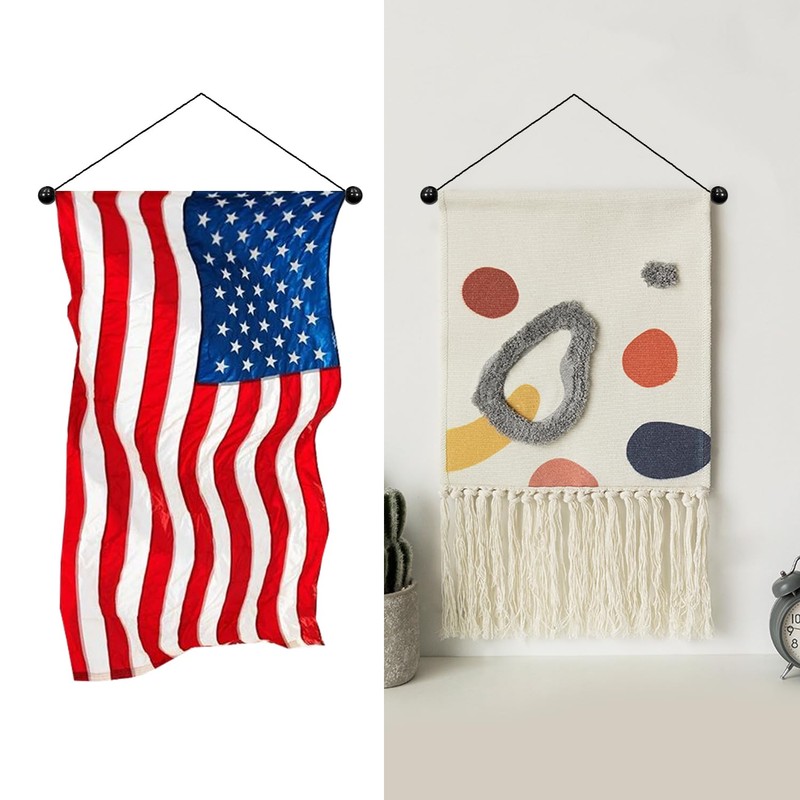 Banner Hanger Garden Flag Hangers Multifunctional Wall Hanging Rod 2