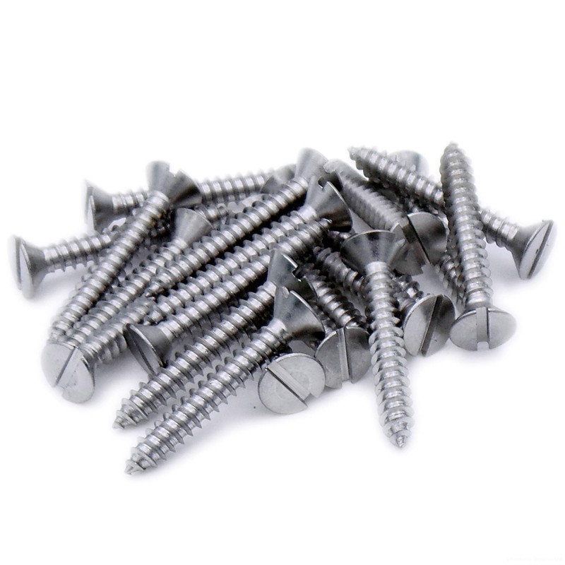No.2 x 0.375 (2.2mm x 9.5mm) Slot Countersunk Self-Tapping Screw