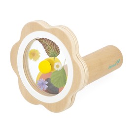 Janod - Caleidoscopio di Fiori - Giocattolo in Legno per Realizzare Un caleidoscopio di Fiori - Concepito per attività in Giardino - dai 3 Anni