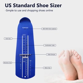 PEMUISE Foot Measuring Device Shoe Sizer for Baby Kid Shoe Feet Measuring Ruler Sizer for Kids Adults Toddler Foot Measure