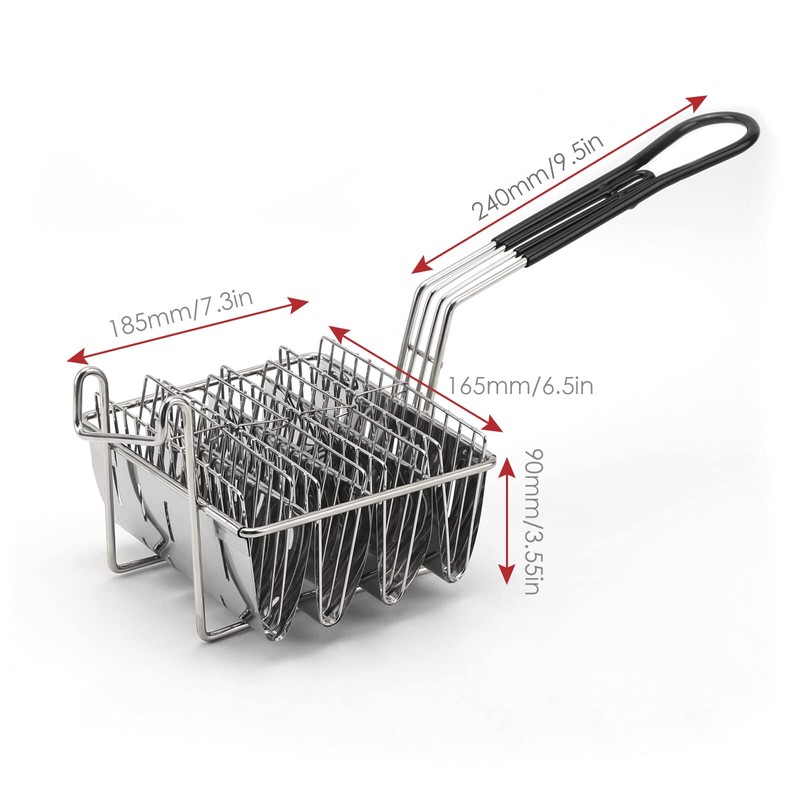 Taco Fryer Basket, 4 Shell Deep Fryer Taco Holder V-Shaped